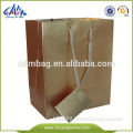 Nice quality printed paper shopping bag with satin handle